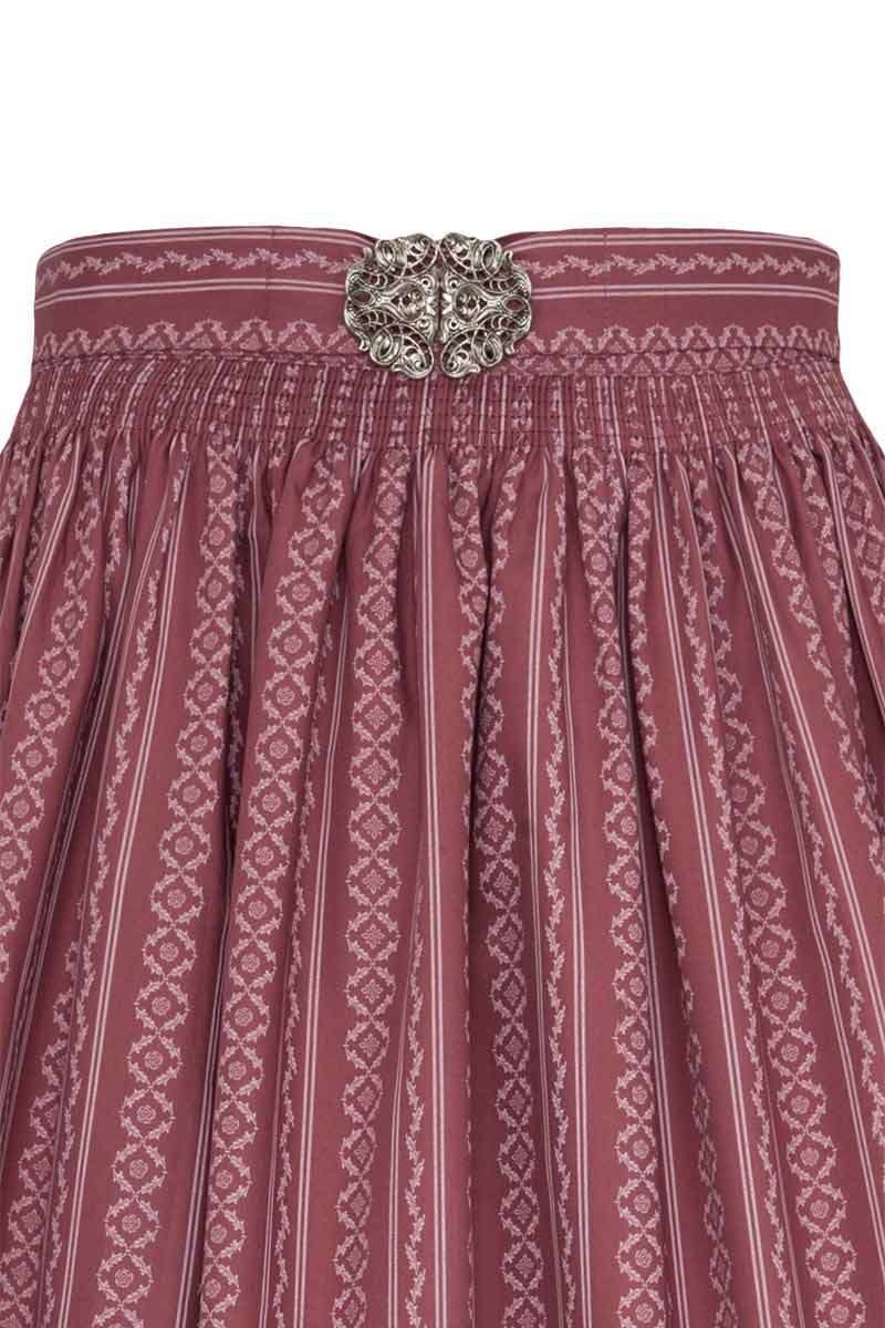 Dirndl-Schrze 70cm mit Broschen-Schliee rosa gemustert Bild 2