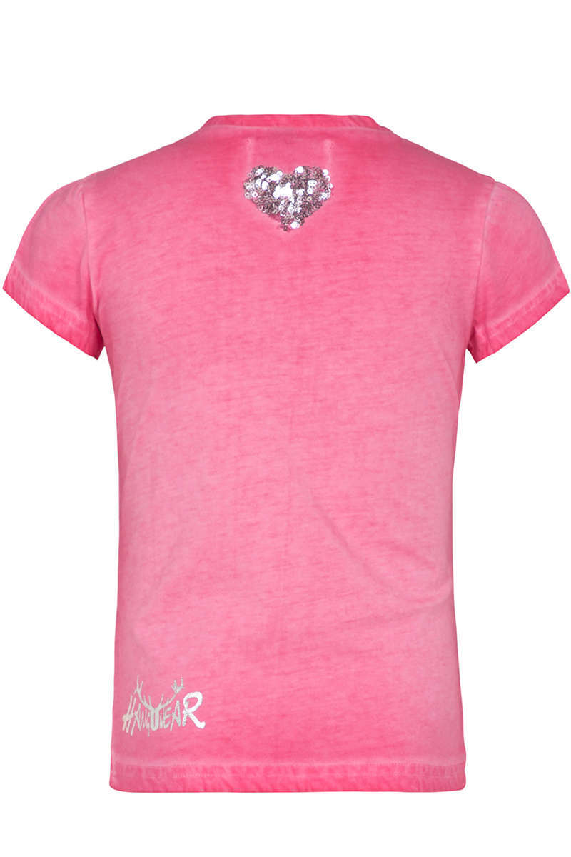 Damen Trachten-Shirt Spatzl pink Bild 2
