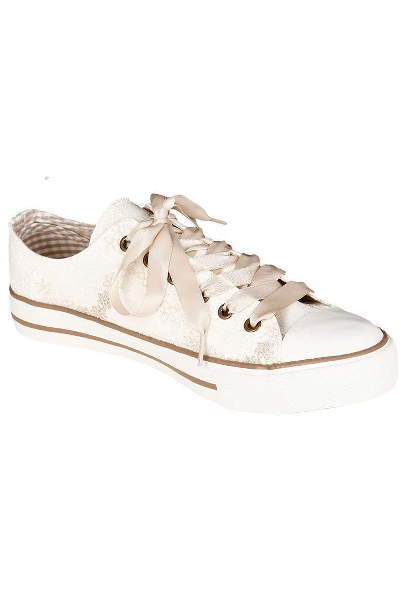 Damen Trachten Sneaker ecru Bild 2