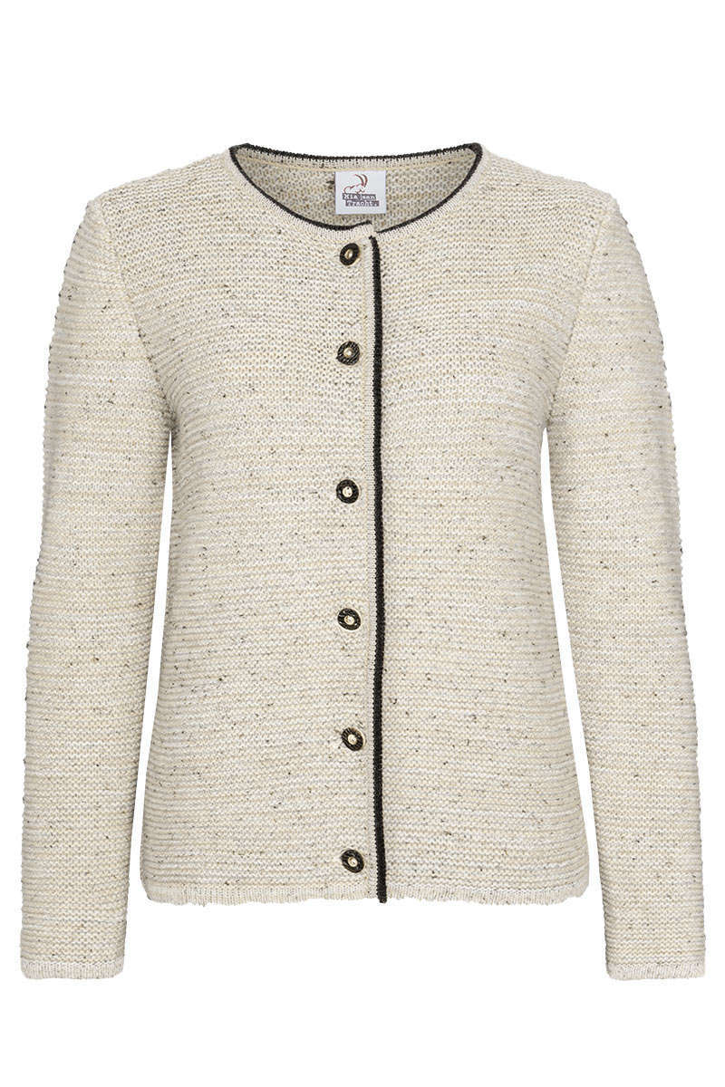 Damen Trachtenstrickjacke natur beige