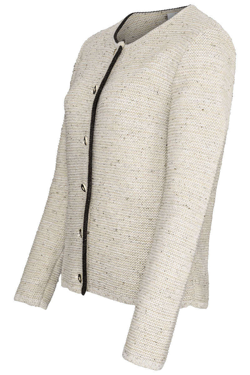 Damen Trachtenstrickjacke natur beige Bild 2