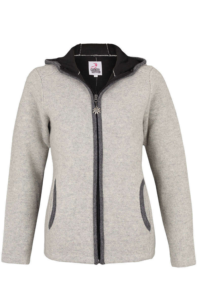 Damen Windstopper-Jacke wasserabweisend grau