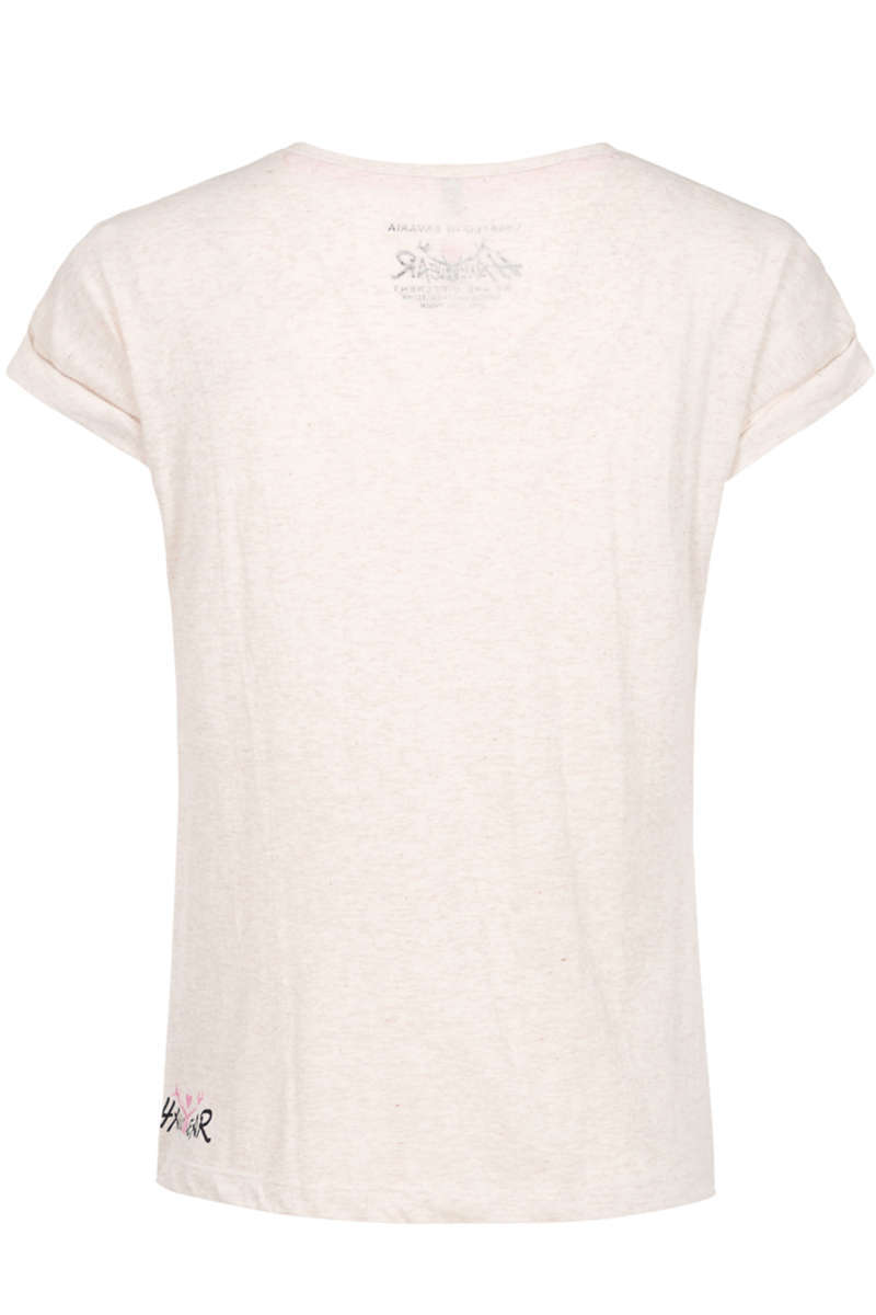 Damen Trachten T-Shirt mit Hirsch Beige Bild 2