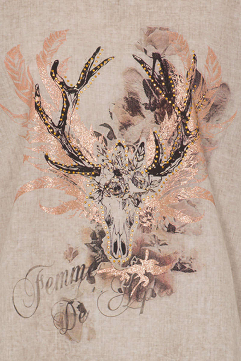 Damen Trachtenshirt beige Bild 2