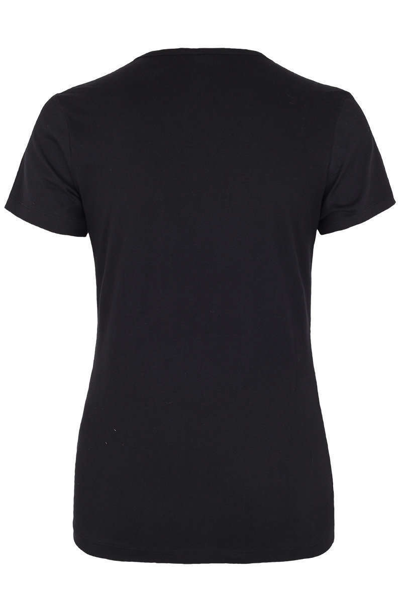 Damen Trachten-T-Shirt schwarz mit dekorativen Hirsch Bild 2