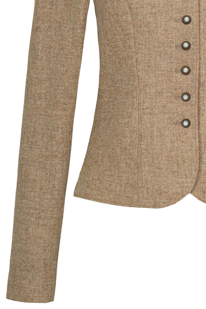 Damen Trachten Lodenblazer Stretch beige Bild 2