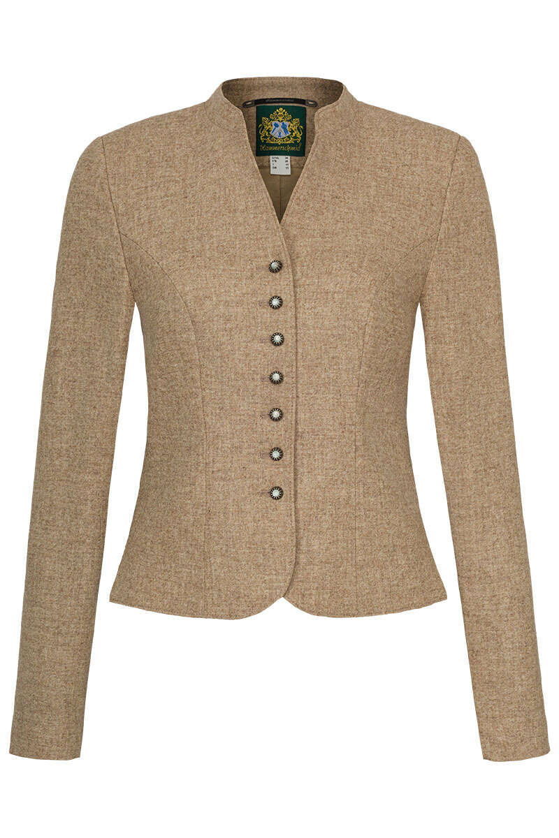 Damen Trachten Lodenblazer Stretch beige