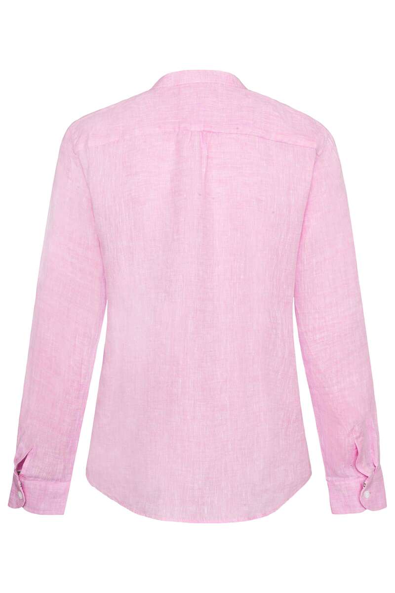 Damen Trachten Leinenbluse rosa Bild 2