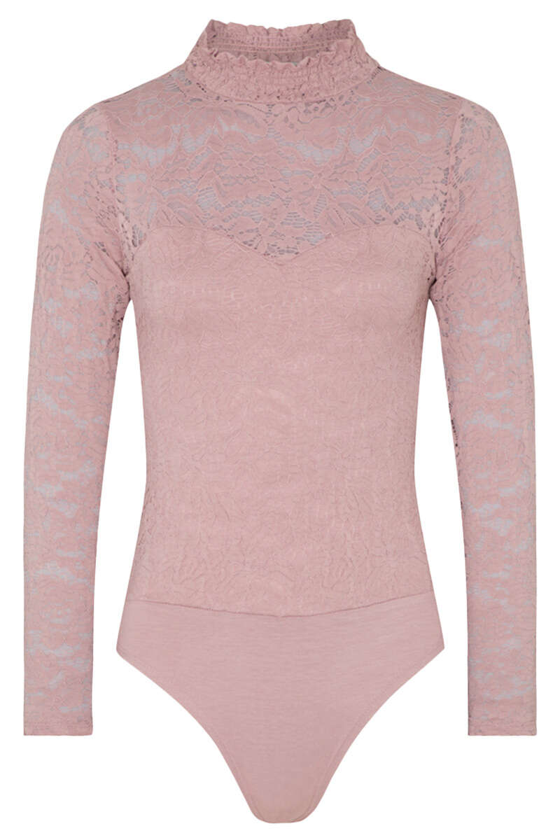 Damen Trachtenbody Spitze rosa