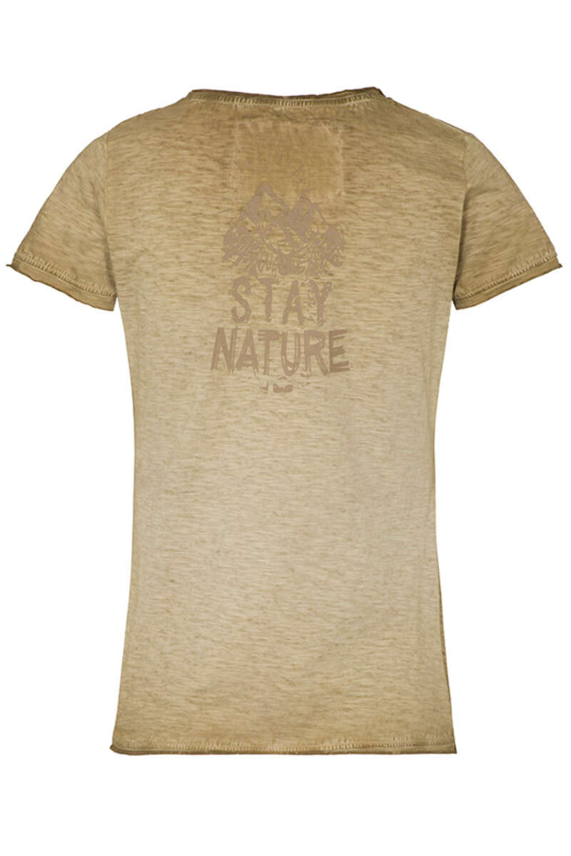 Damen Trachten T-Shirt 'Woid Madl' beige Bild 2