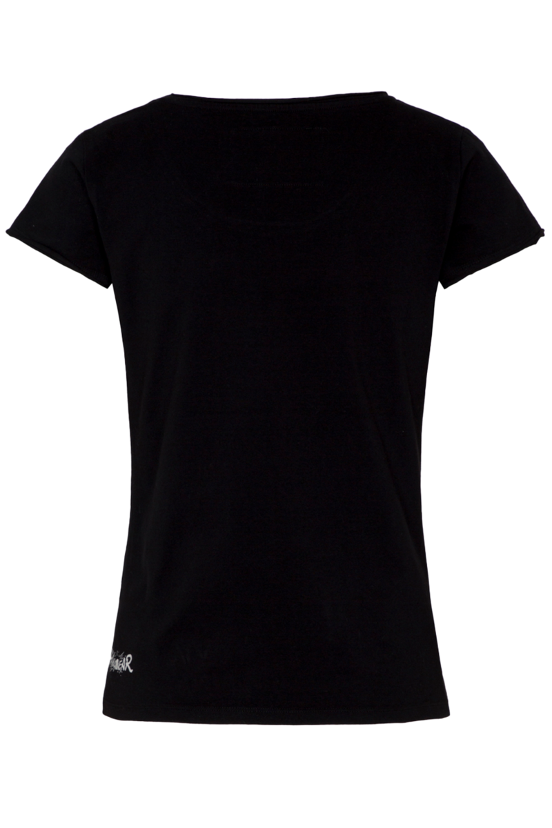 Damen T-Shirt 'Spritztour' schwarz Bild 2