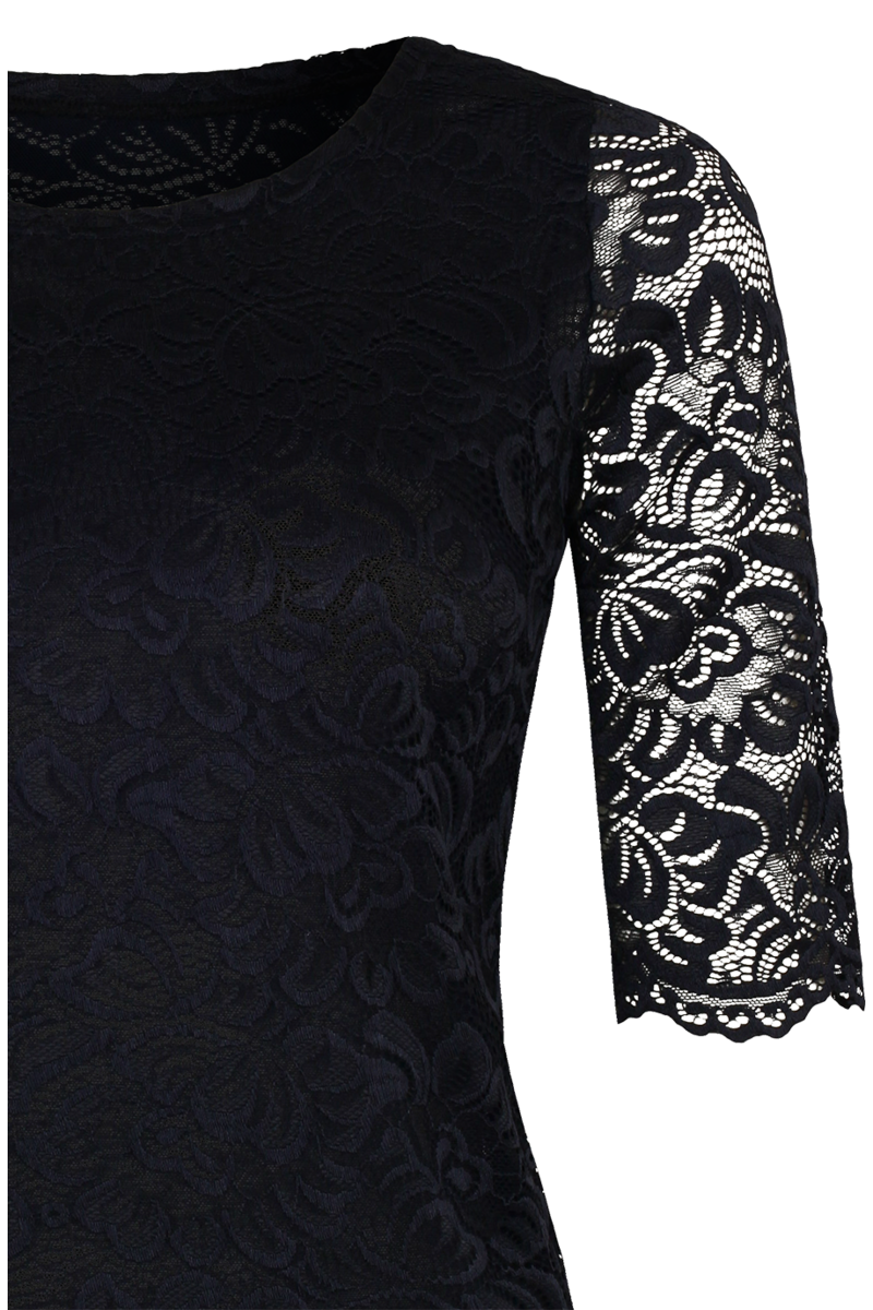 Damen Trachtenshirt aus Spitze marine Bild 2
