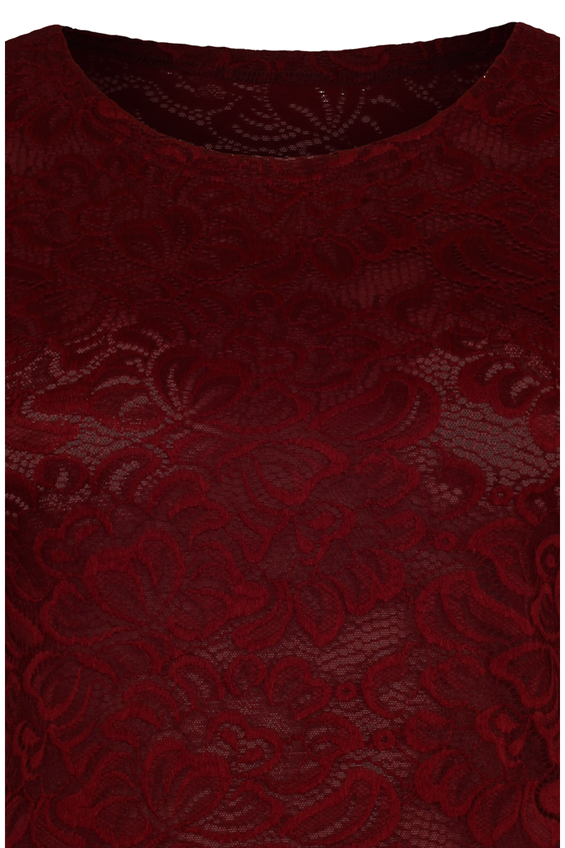 Damen Trachtenshirt aus Spitze beere Bild 2