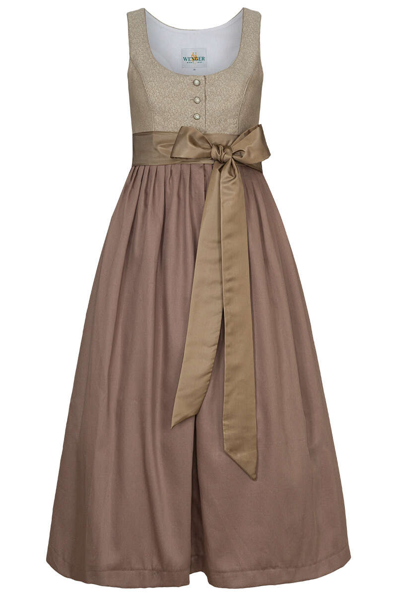 Umstandsdirndl mit Leinen stein beige