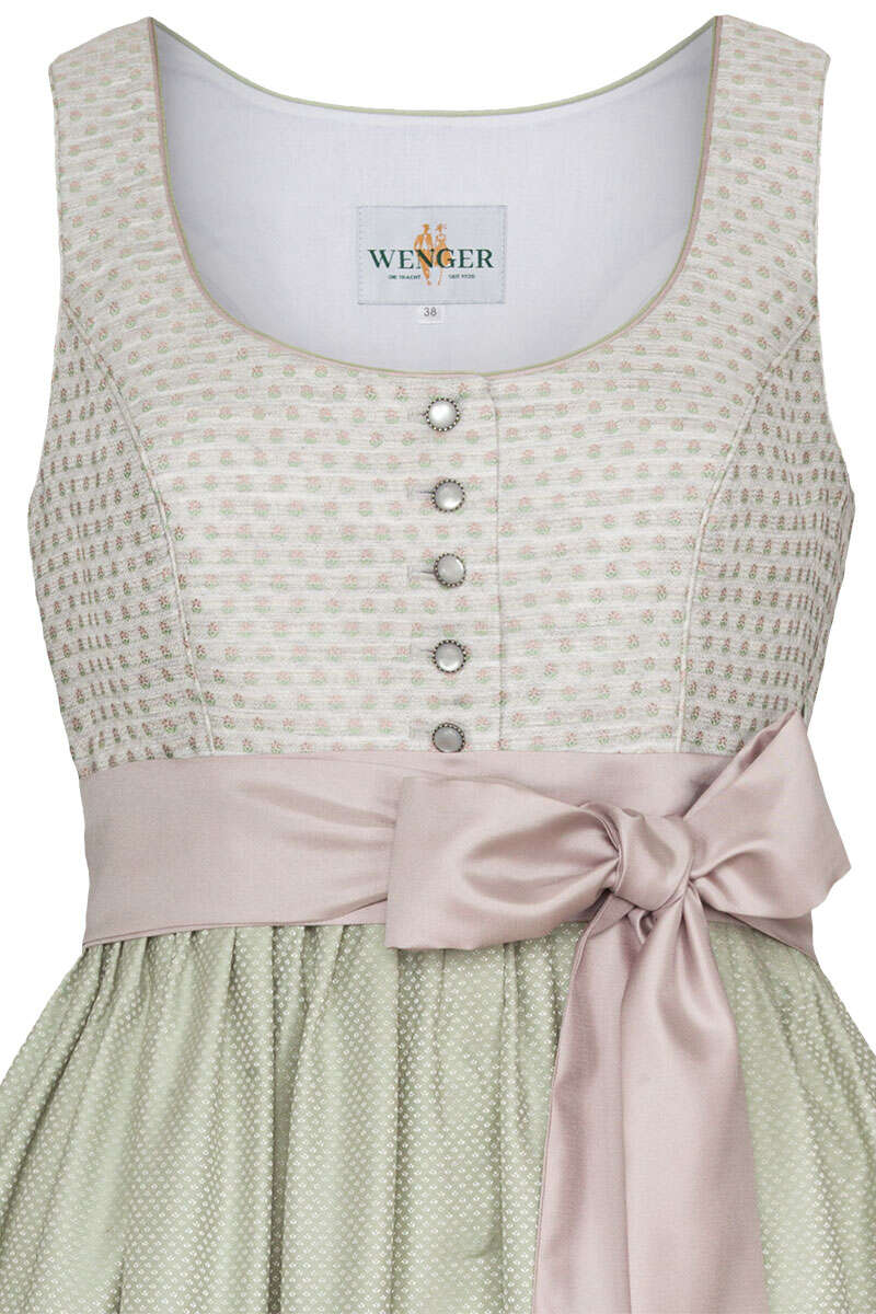 Umstands-Dirndl creme mintgrn Bild 2