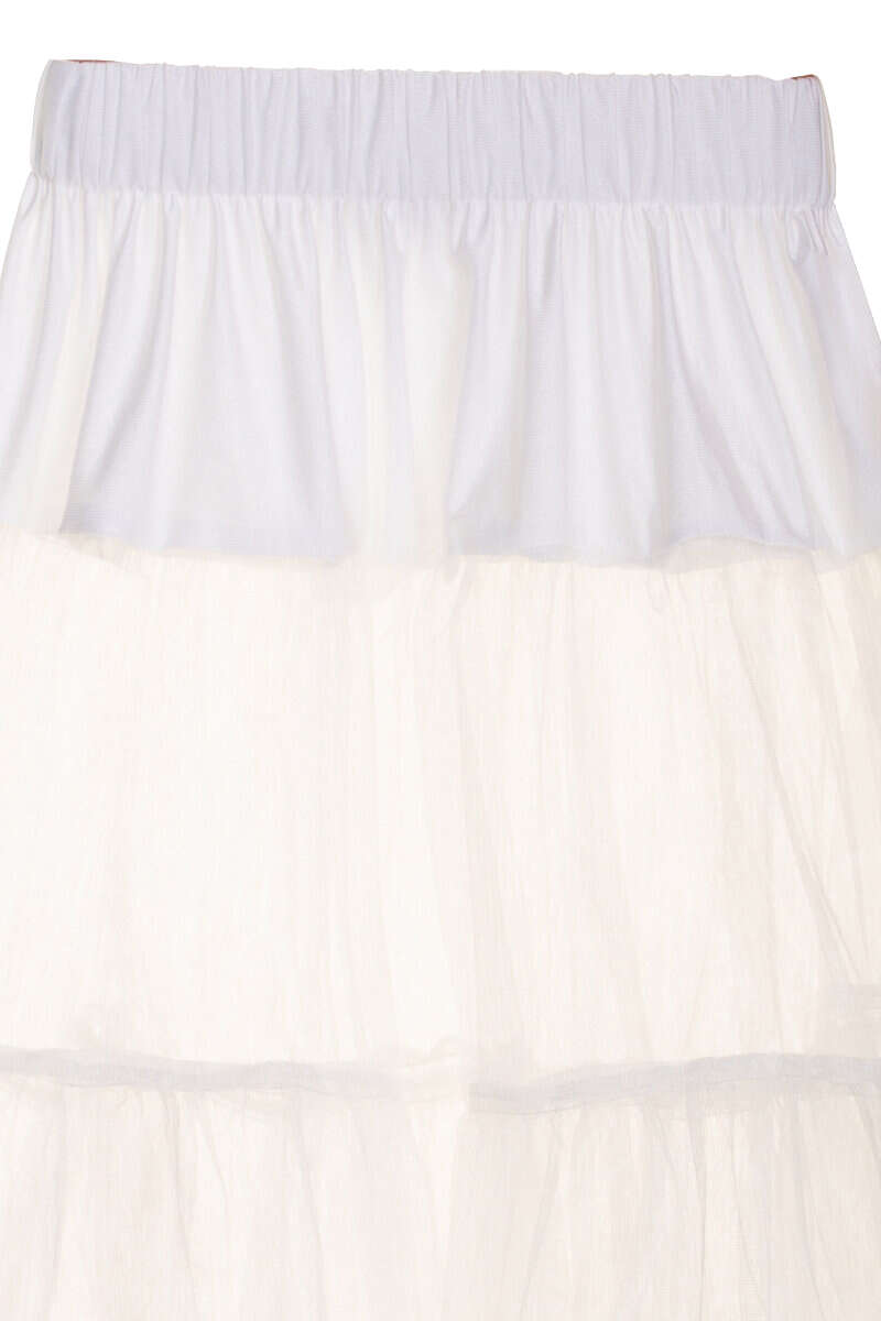 Damen Unterrock Petticoat 60 cm wei Bild 2