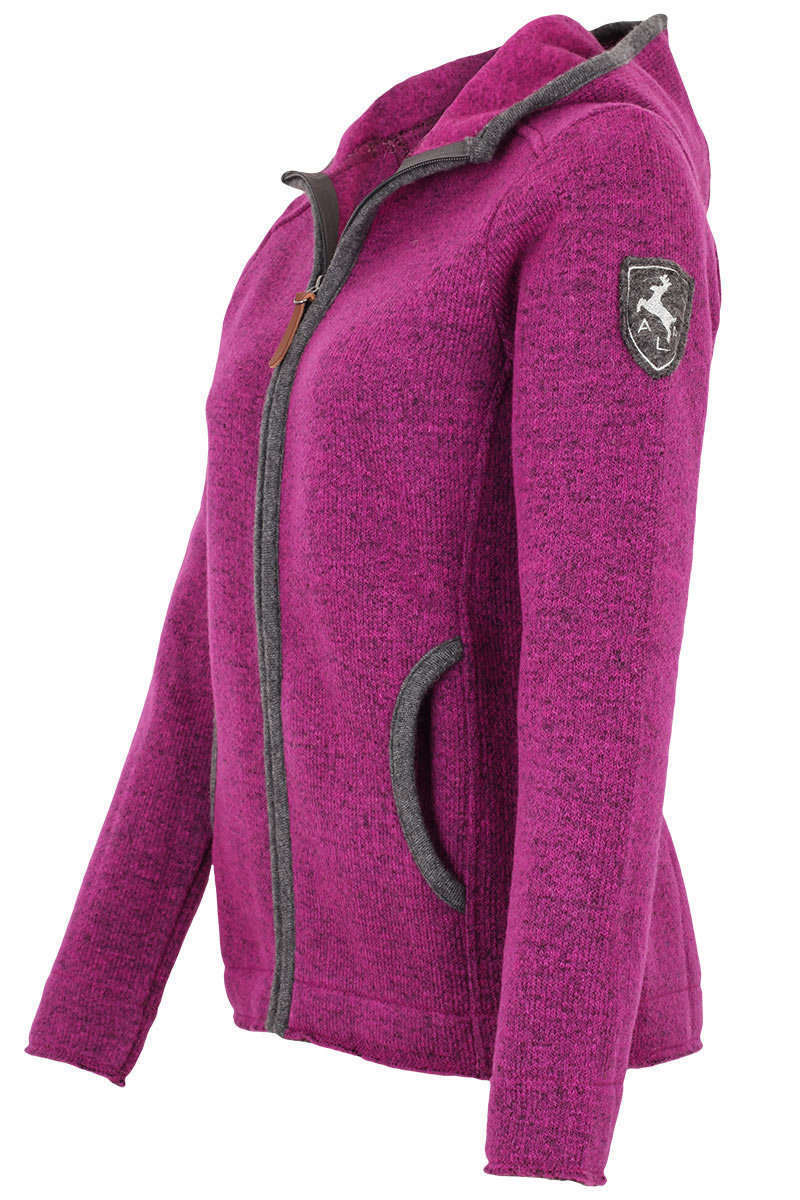 Damen Outdoor-Jacke mit Kapuze fuchsia Bild 2