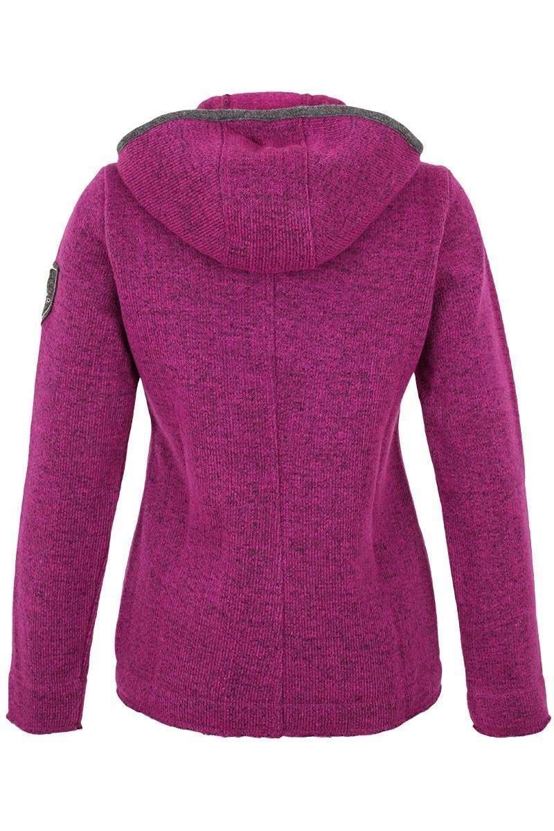 Damen Outdoor-Jacke mit Kapuze fuchsia Bild 2