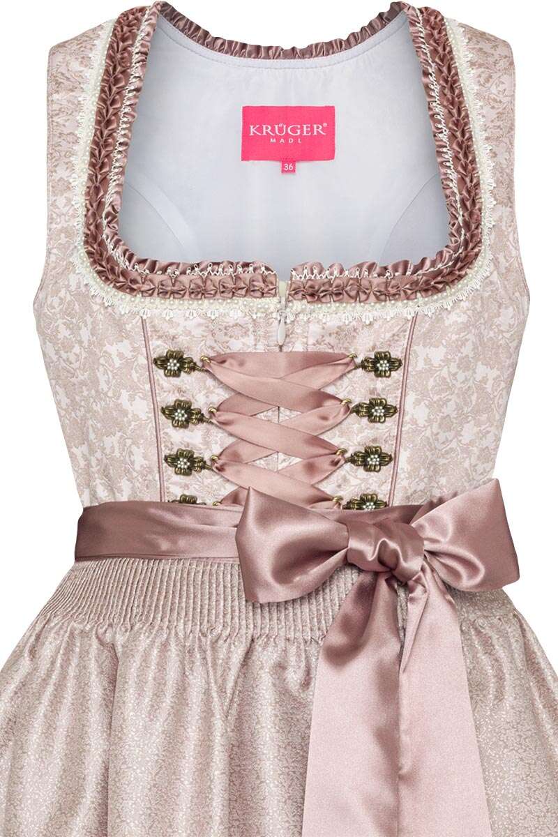 Damen Mini-Dirndl altrosa Bild 2