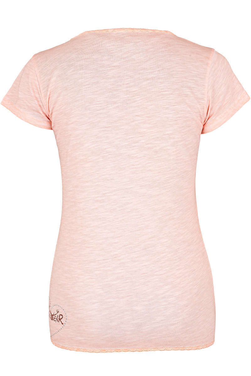 Damen Trachten T-Shirt mit Reh-Print rosa Bild 2
