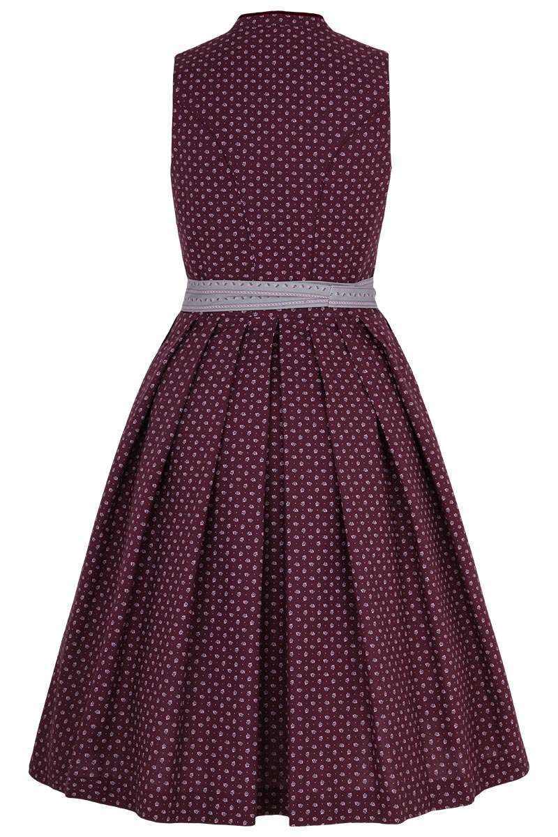 Baumwolldirndl aubergine grau Bild 2