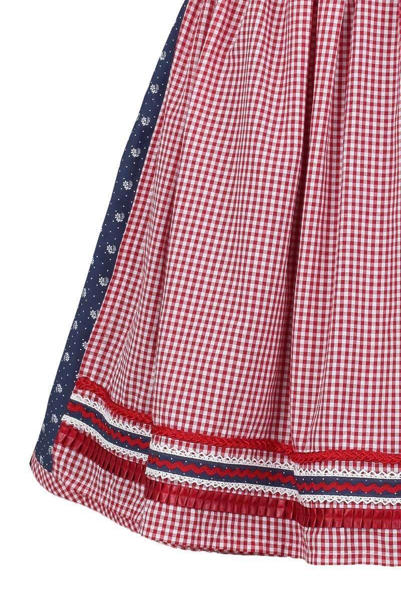 Dirndl kurz blau rot Bild 2