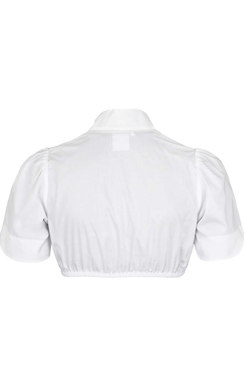 Dirndl Bluse mit Schneewittchenkragen weiss Bild 2