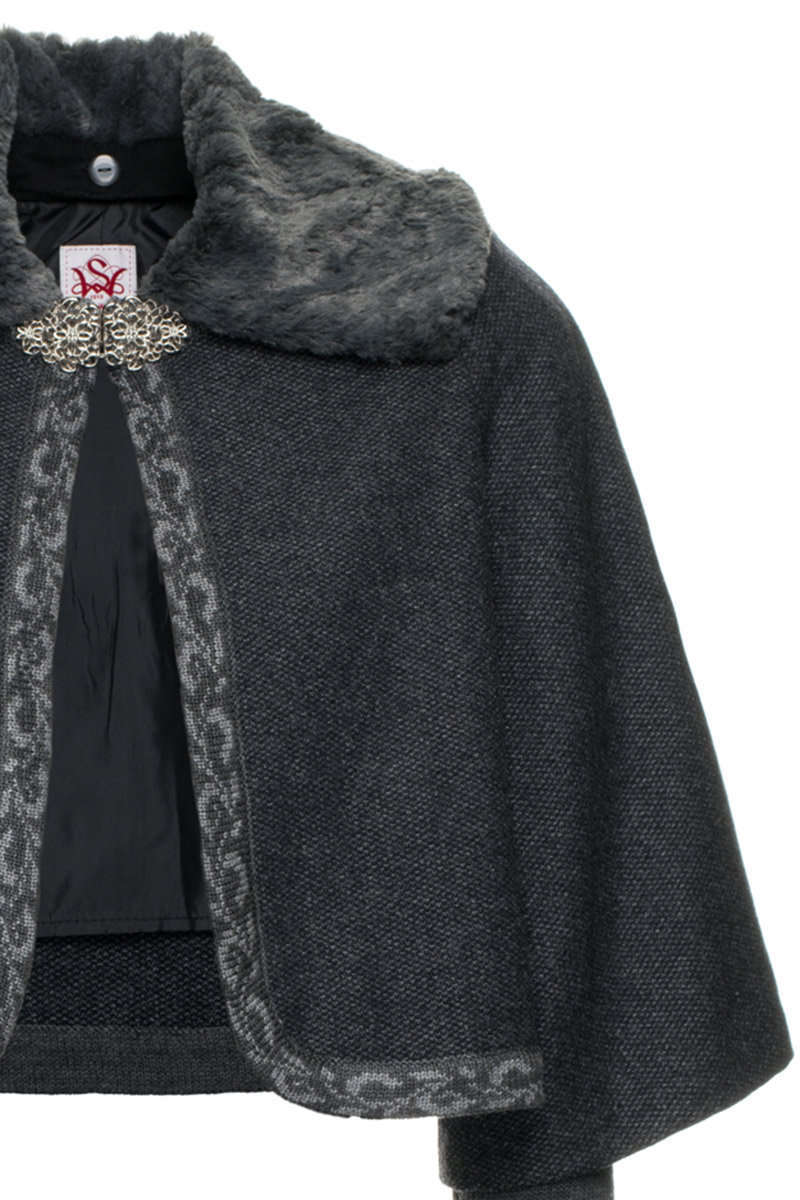 Dirndl-Cape mit rmel anthrazit Bild 2