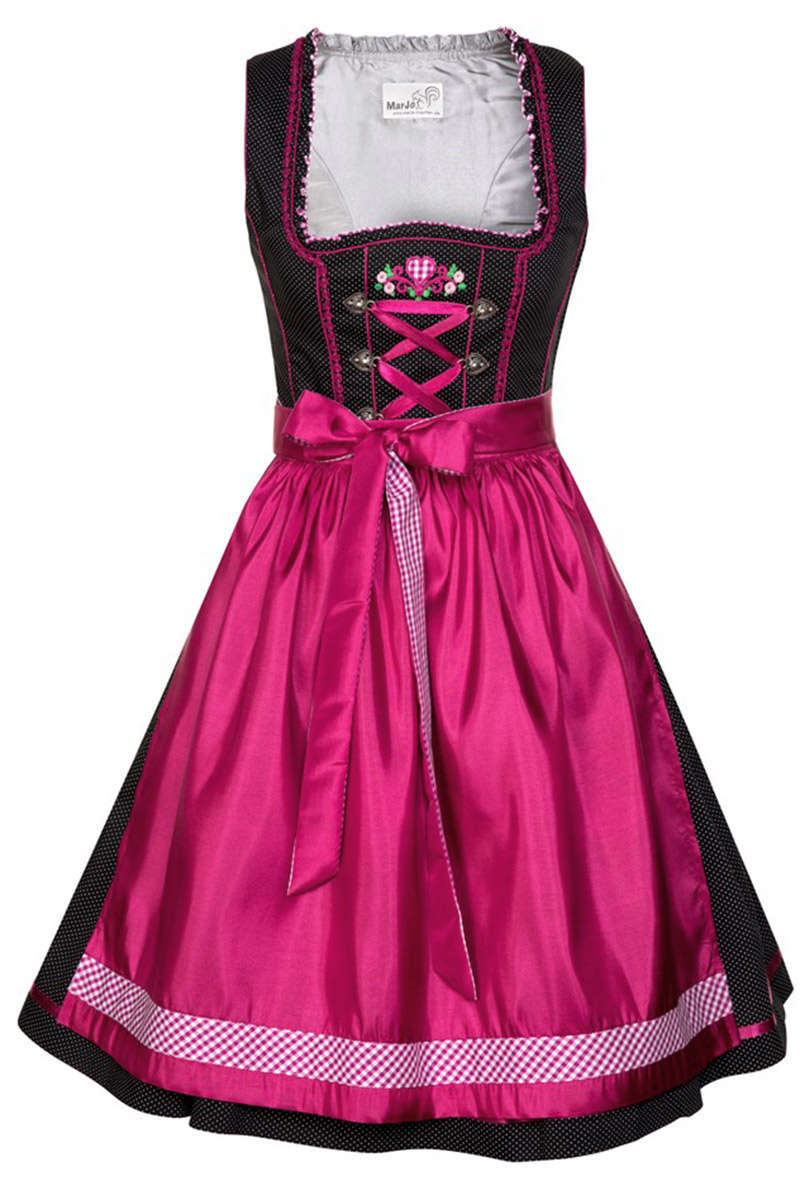 Mini Dirndl schwarz beere