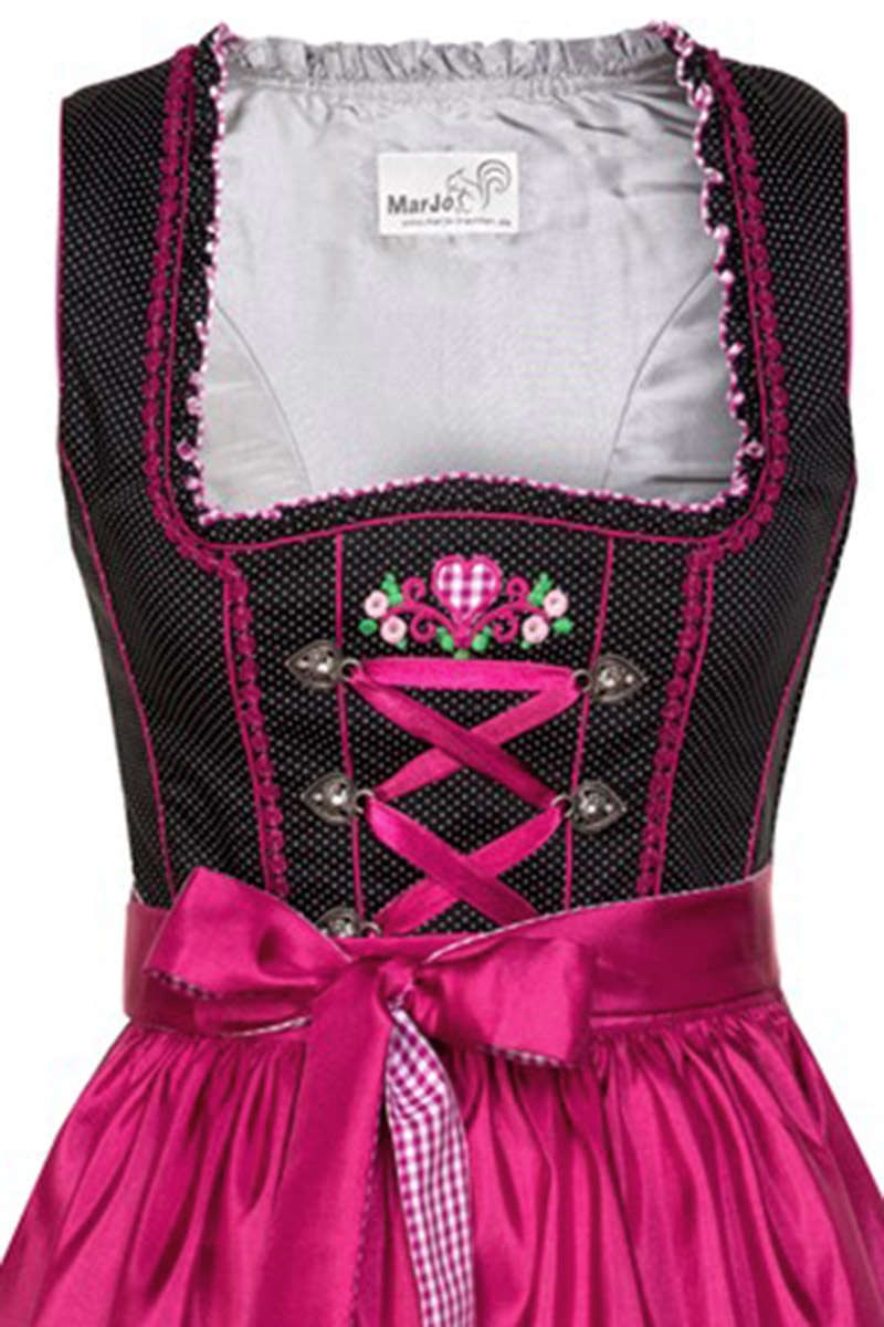 Mini Dirndl schwarz beere Bild 2