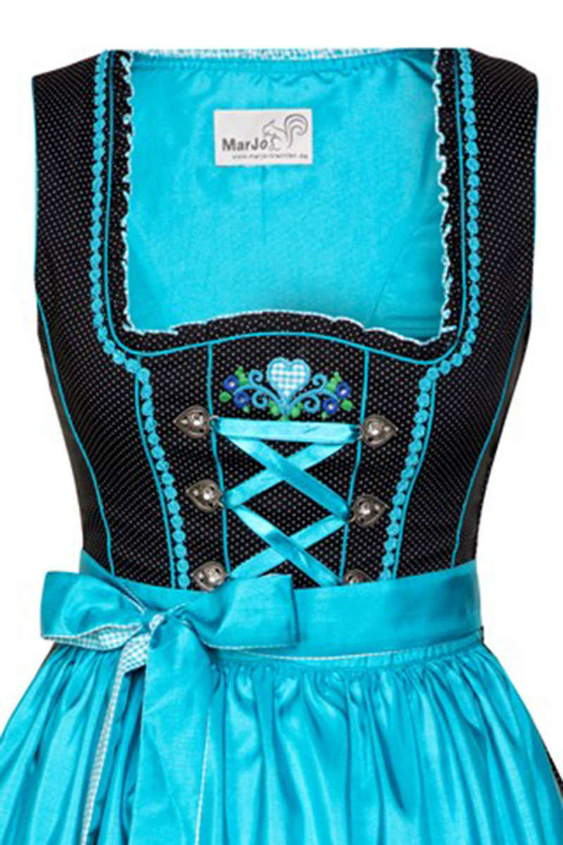 Mini Dirndl schwarz trkis Bild 2