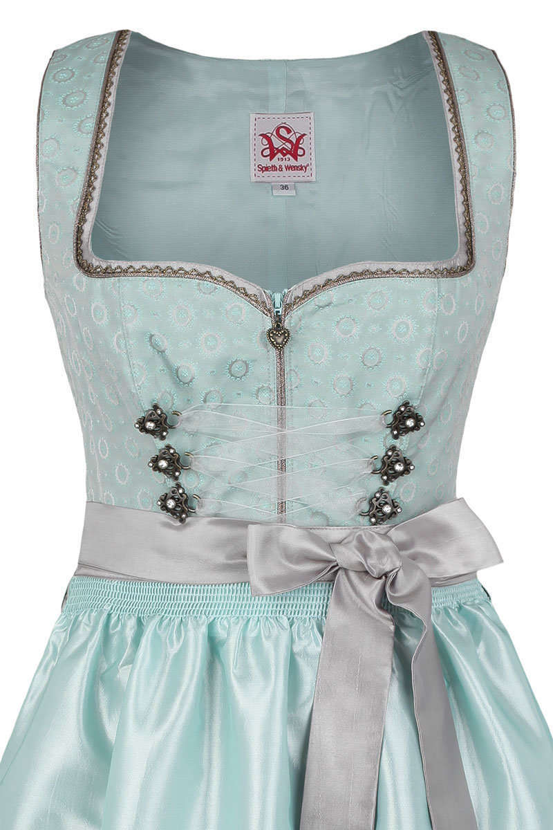 Dirndl midi Pastellfarben aqua Bild 2