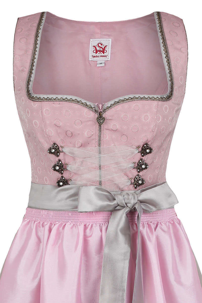 Dirndl midi Pastellfarben rosa Bild 2