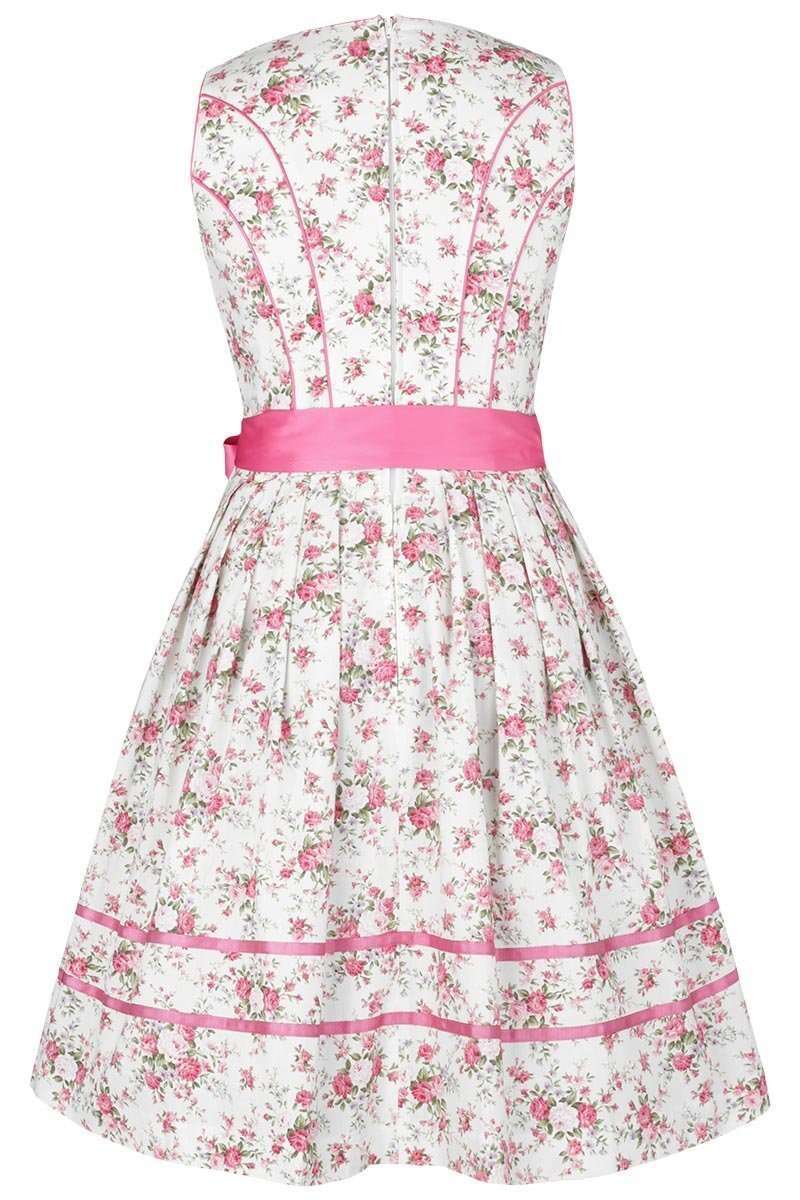 Dirndl Spitzen-/ Doppelschrze Blumen rosa Bild 2