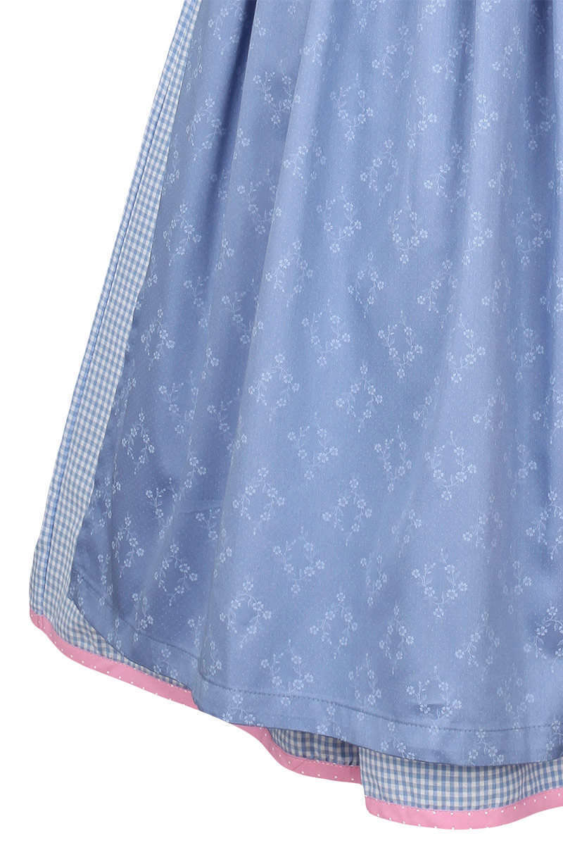 Dirndl kurz Pastellfarben blau rosa Bild 2