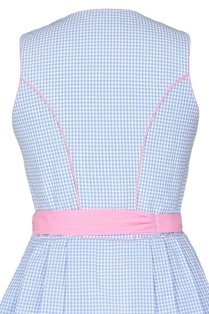 Dirndl kurz Pastellfarben blau rosa Bild 2