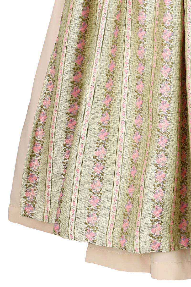 Dirndl mit Schrzenbrosche grn ros Bild 2