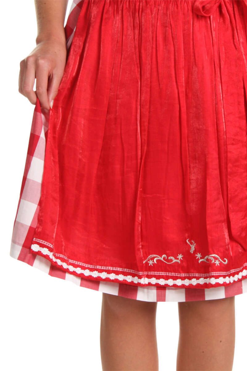 Dirndl kurz rot kariert Bild 2