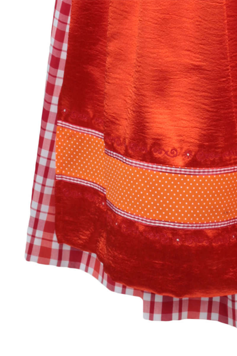 Dirndl mittel orange braun Bild 2