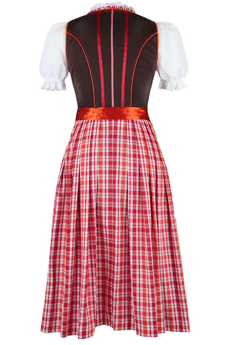 Dirndl mittel orange braun Bild 2