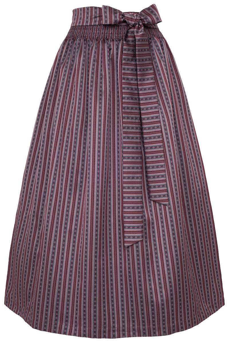 Dirndl-Schrze 90cm bordeaux petrol