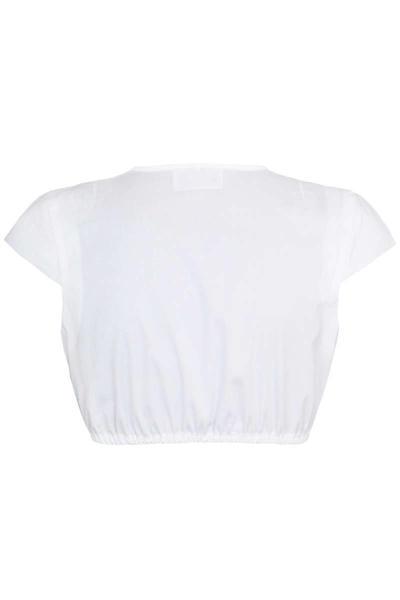 Dirndl Bluse hochgeschlossen wei Bild 2