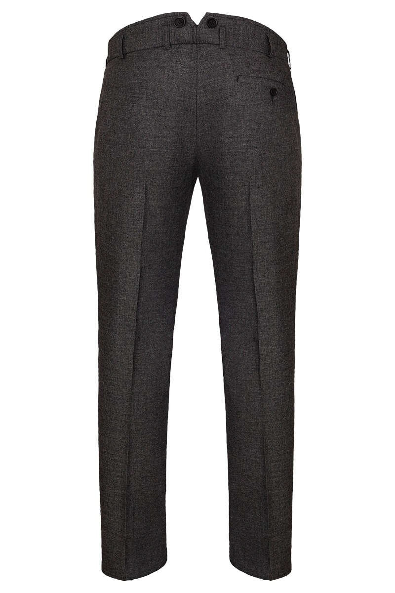 Herren Trachtenhose Stoffhose Anzughose lang grau gemustert Bild 2