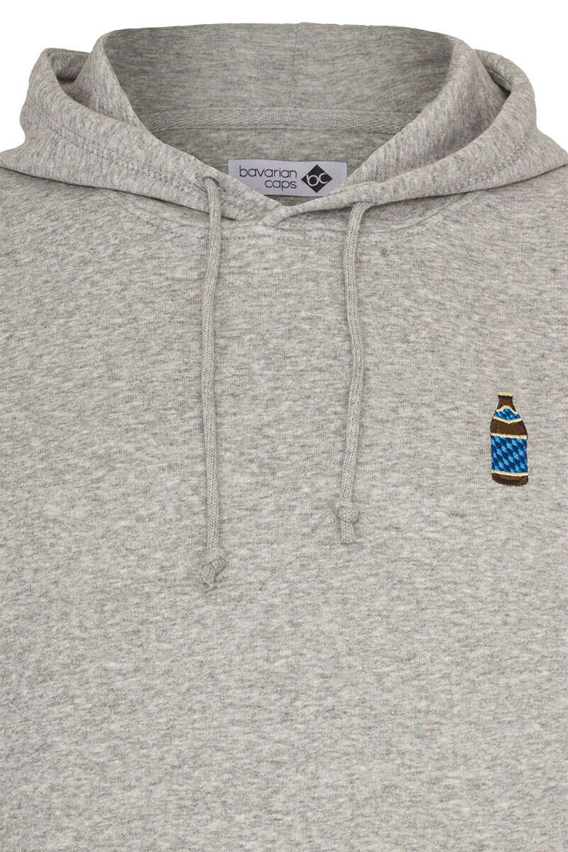 Kapuzen-Hoodie 'Helles Bayrisches Bier' grau Bild 2