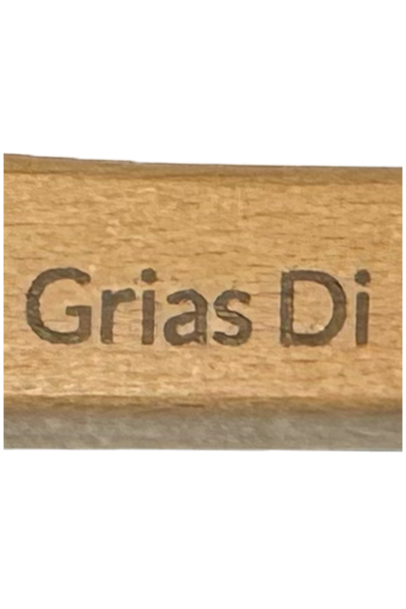 Flaschenffner Holz mit Nagel und Magneten 'Grias di' Bild 2