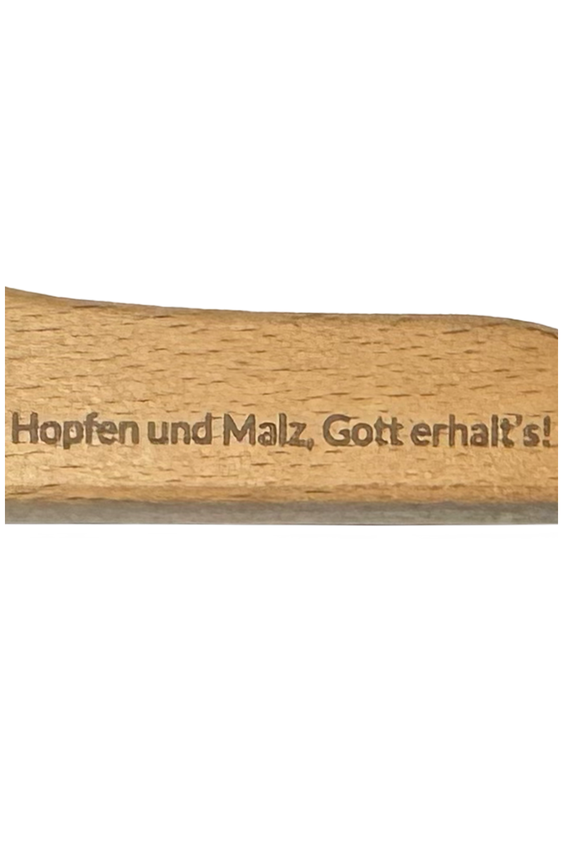 Flaschenffner Holz mit Nagel und Magneten 'Hopfen & Malz' Bild 2