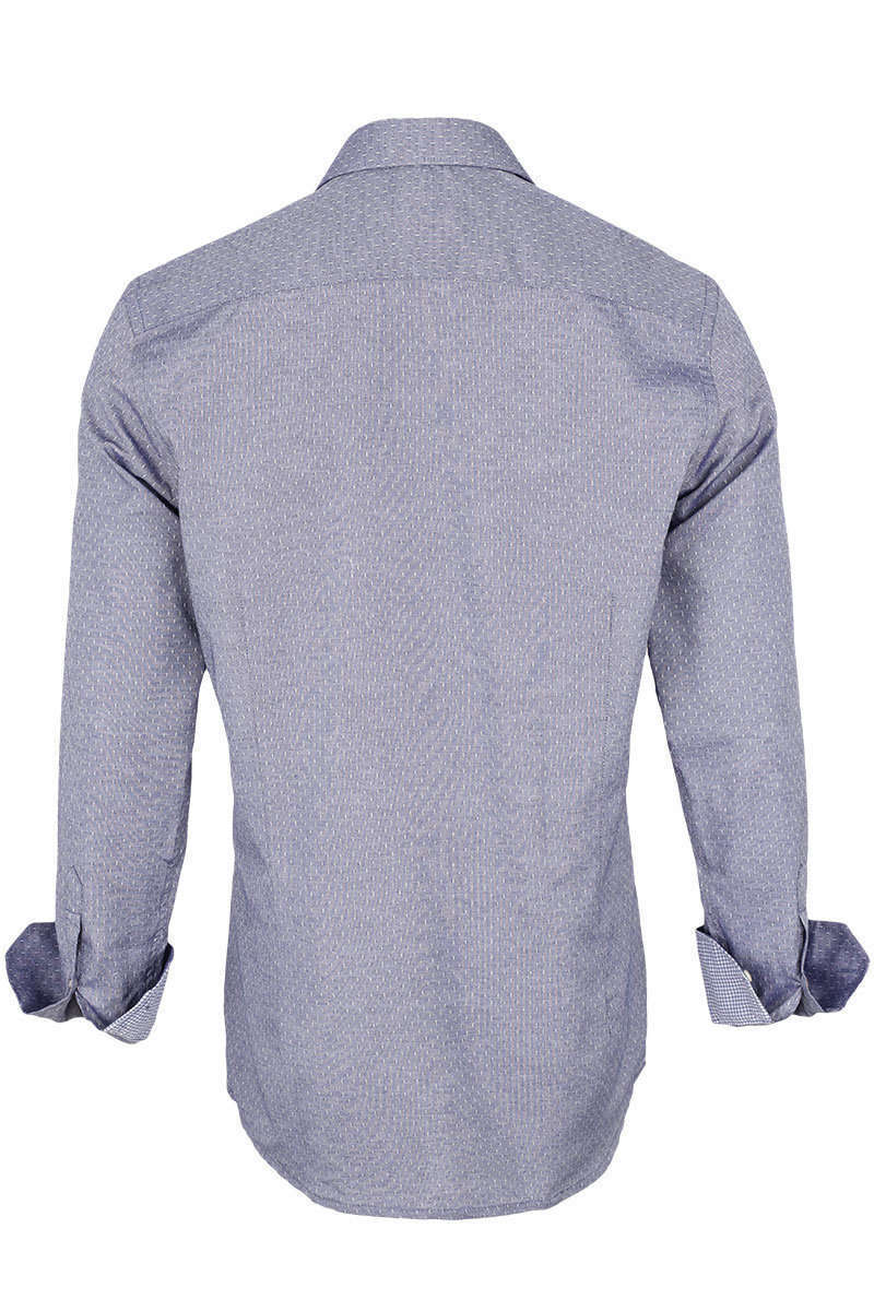 Trachtenhemd Slim Fit jeansblau Bild 2