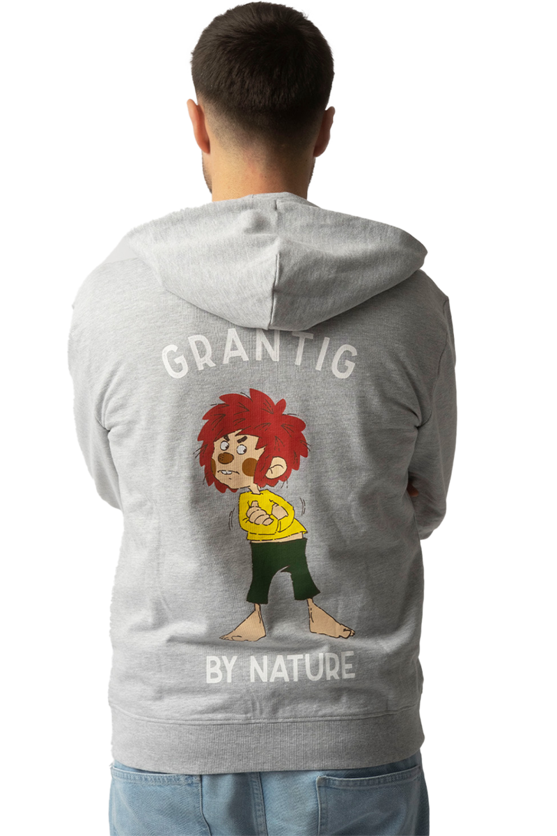 Zip-Hoodie Pumuckl 'Grantig by Nature' grau Bild 2