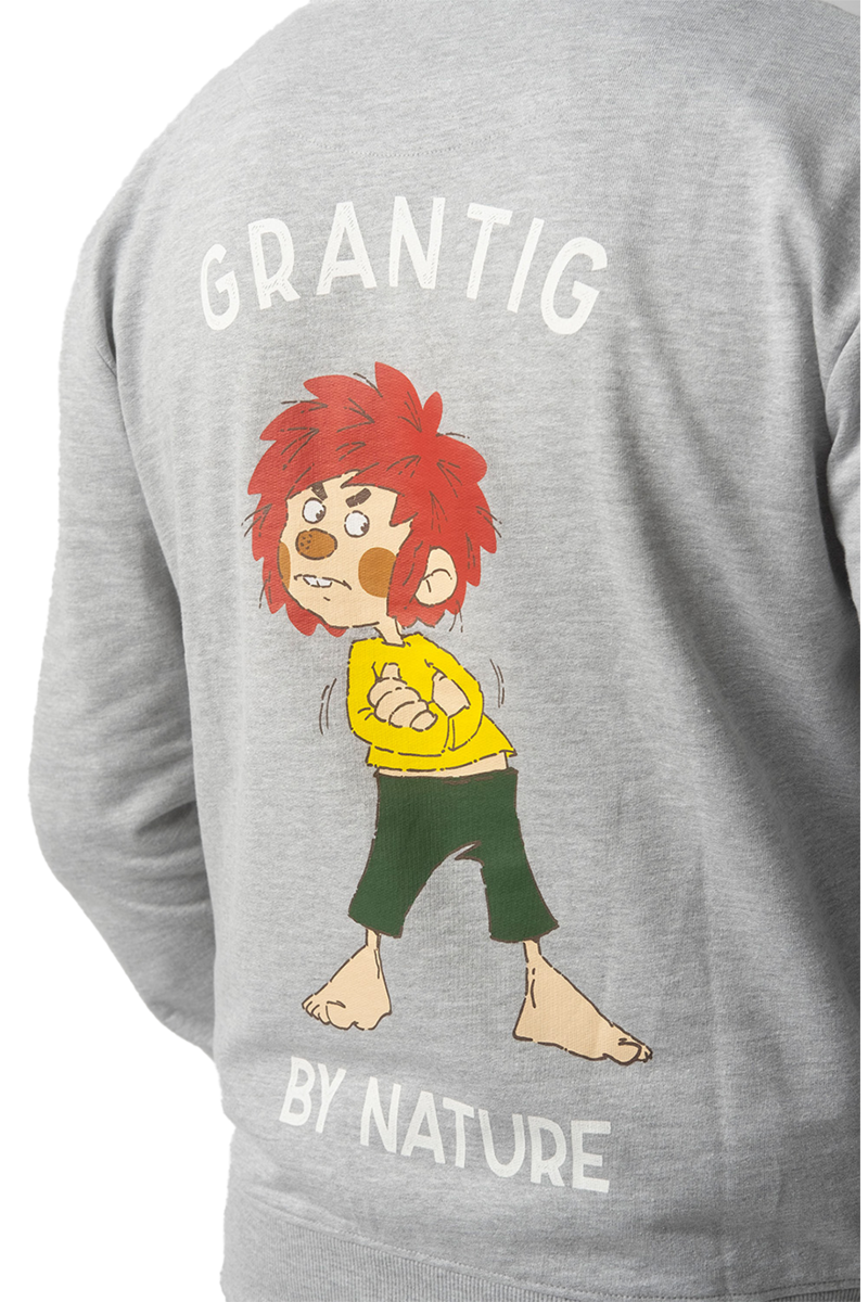 Zip-Hoodie Pumuckl 'Grantig by Nature' grau Bild 2