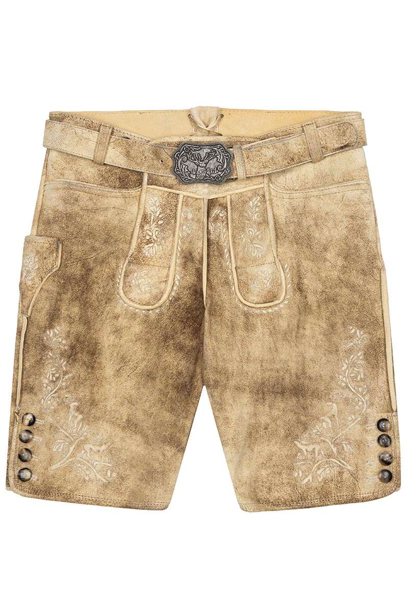 Herren Lederhose sumatra hellbraun